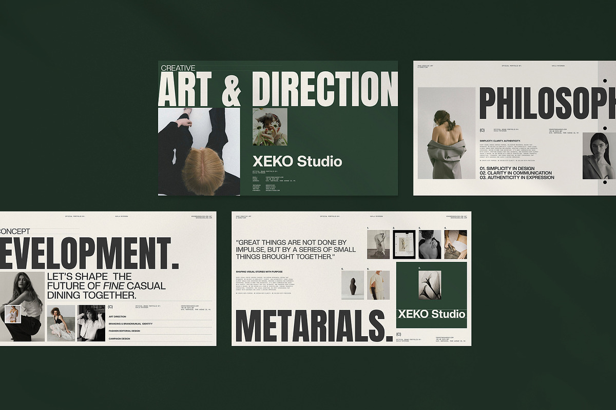 Art&Direction Presentation Template, a Presentation Template by ...