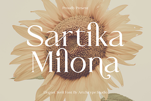 Sartika Milona - Elegant Serif Font