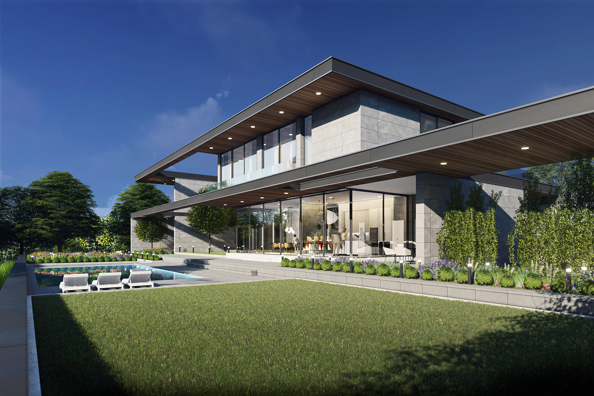 Villa Horizontal 3D, an Architecture 3D Model by Just Necessary (Photo 8 of 21)