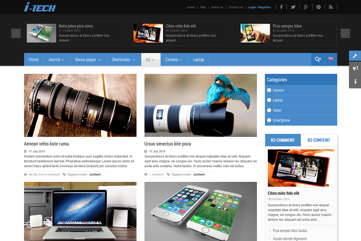 SJ iTech - Hitech magazine Template, a Websites & App Template by YouTech (Photo 3 of 5)