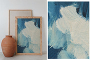 Blue Acrylic Brush Strokes Canvases, a Texture Graphic by Helga Wigandt (Thumbnail 5 of 7)