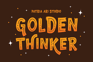 Golden Thinker - Decorative Fonts