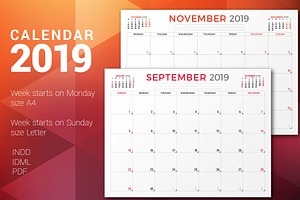 Monthly Planner 2019