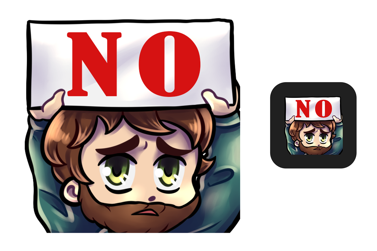 12 Brown Hair&Beard Chibi Boy Emotes, an Illustration by Custom Fonts & Patterns (Photo 6 of 12)