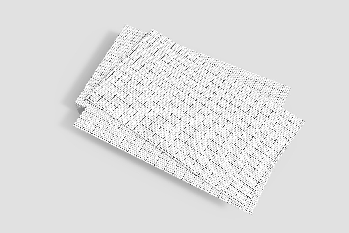 Stacked Business Card Mockup