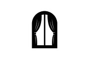 Window Curtain Silhouette Bundle, an Illustration by Creativeshirt (Thumbnail 12 of 51)