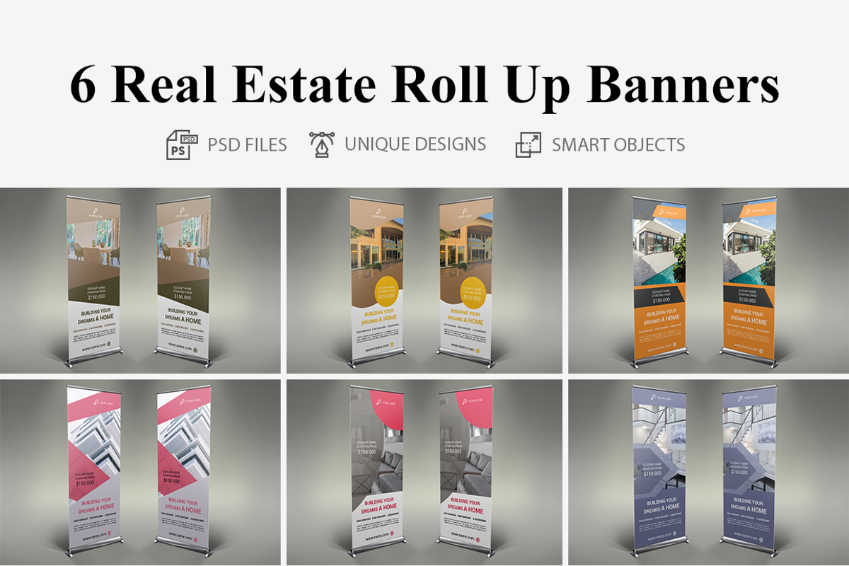 6 Real Estae Roll Up Banners SK, a Presentation Template by UNIK Agency (Photo 1 of 7)