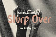 Slurp Over Ink Display Font, a Handwritten Font by Tera Asset Garage (Thumbnail 1 of 7)