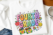 Fourth Grade Striped Back to School, a Transportation Illustration by Digital Artistic99 (Thumbnail 5 of 8)