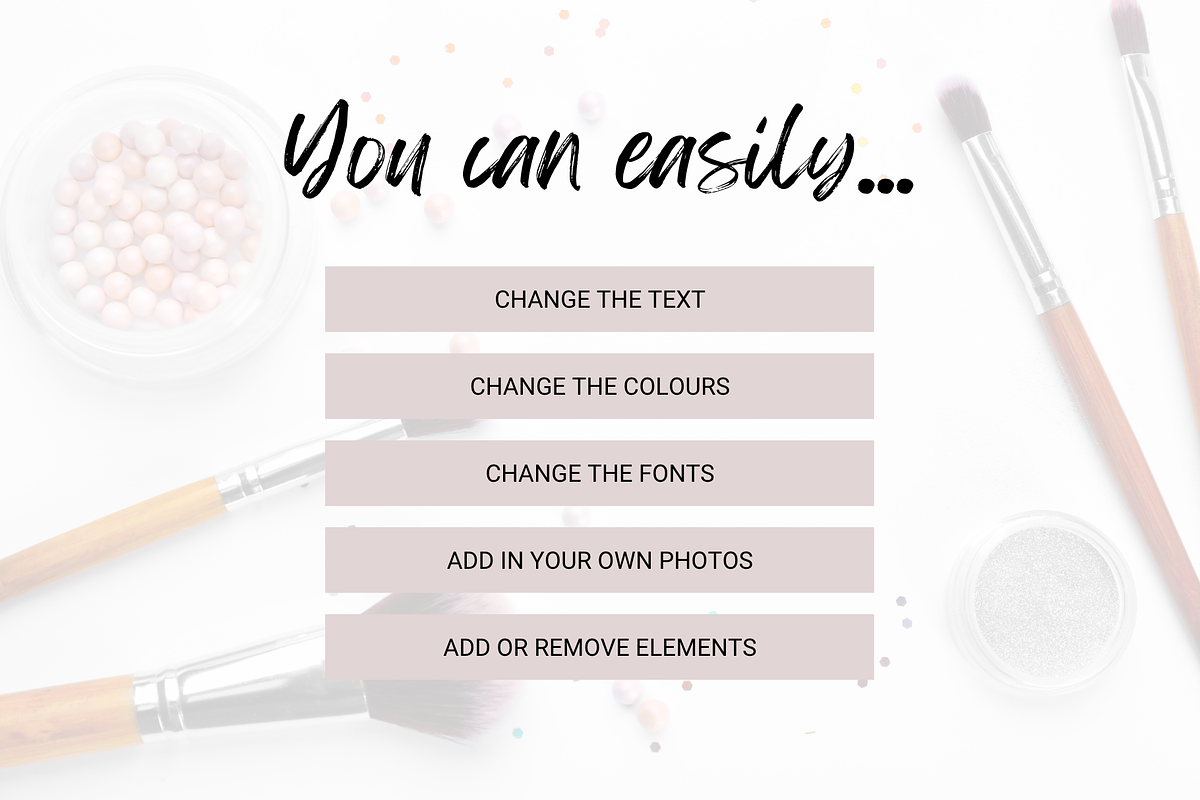 22 Beauty Boss Instagram Templates, a Social Media Template by Create & Bloom (Photo 7 of 7)