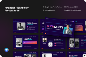 Financial Technology Keynote, a Presentation Template by SquidPixey