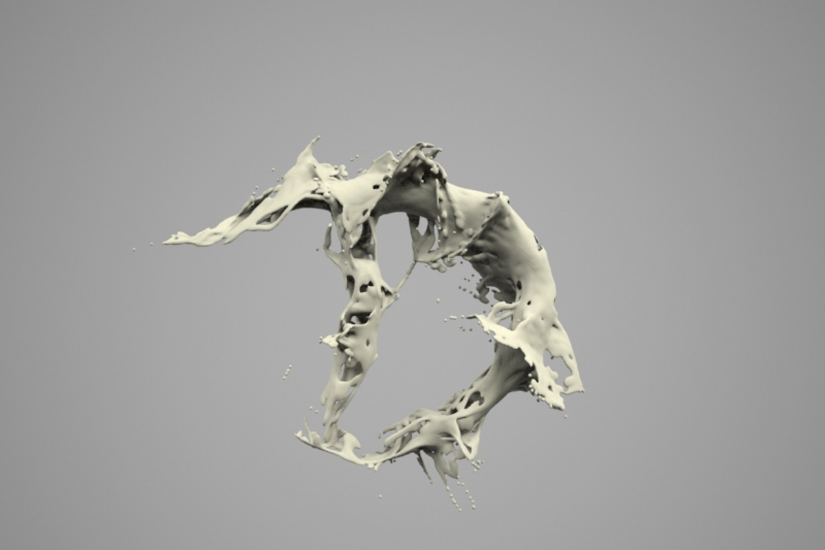 Splash Liquid Alphabet: D, a Food & Drink 3D Model by Tedi Permana (Photo 6 of 6)