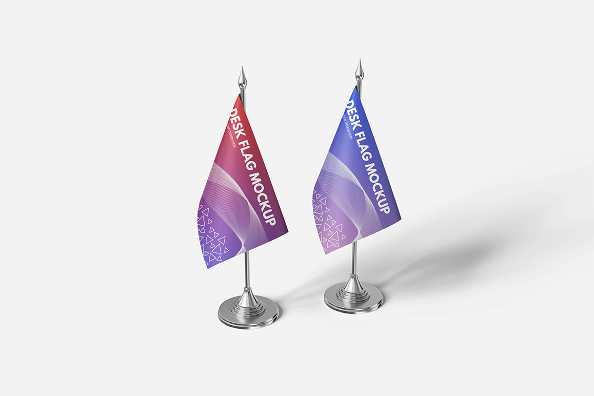 Desk Flag Mockup, a Product Mockup by Indah (Photo 6 of 6)
