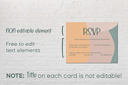 Abstract modern wedding cards suite, an Invitation Template by MariiaVD (Thumbnail 4 of 10)