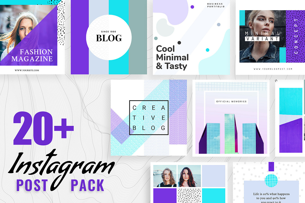 Modern Instagram Post Template, a Social Media Template by VictorThemes