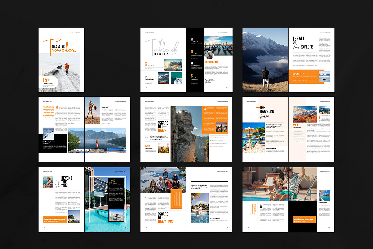 Travel Magazine Template, a Magazine Template by NorthPeak (Photo 13 of 14)