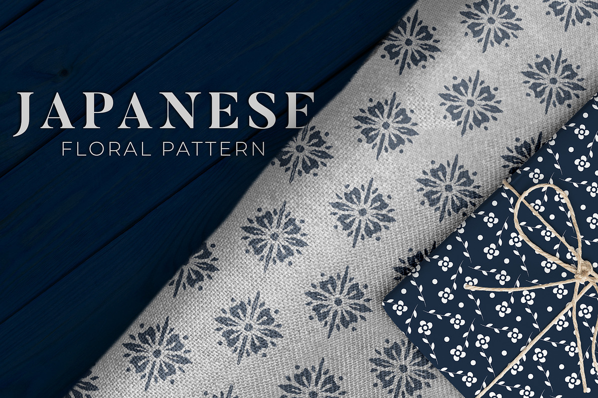 Japanese Floral Patterns, a Pattern Graphic by Graphicado (Photo 2 of 4)