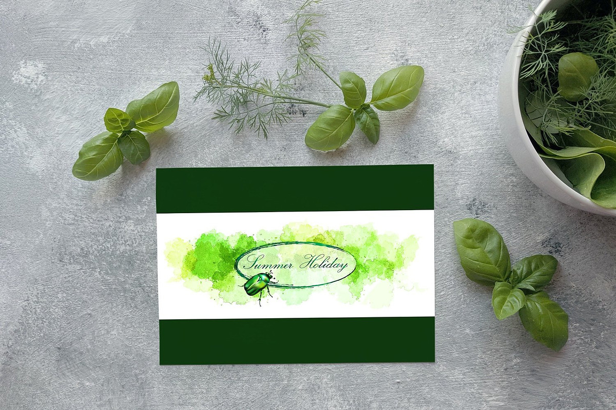 30+ Vector Watercolor Templates, a Background Graphic by Kseniya-Omega (Photo 6 of 6)