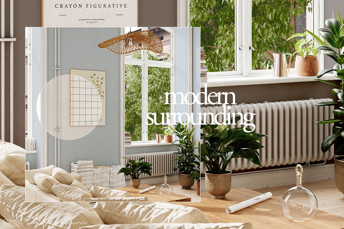 LENIS ROOM Natural Frame Mockup Set, a Household Mockup by Stykke Studio (Photo 35 of 58)