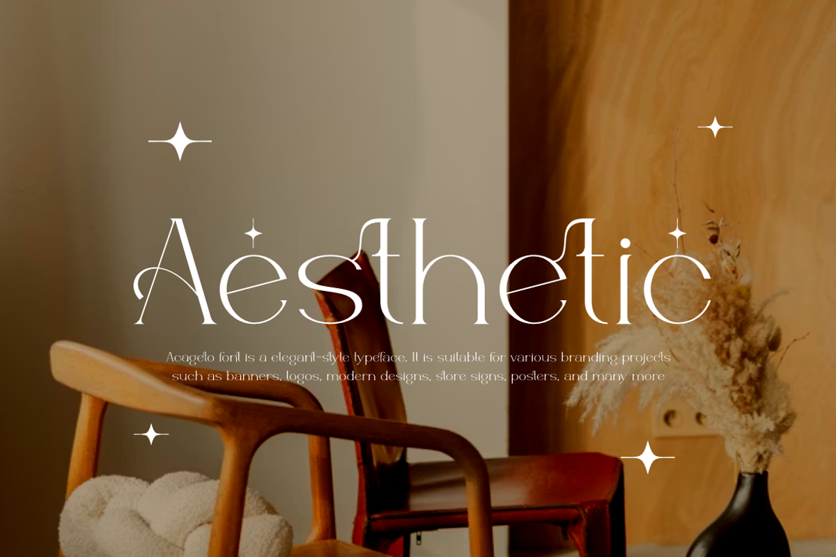 Acageto - Modern Luxury Font, a Serif Font by QR Design Studio (Photo 8 of 16)