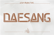 DAESANG SPACE FONT