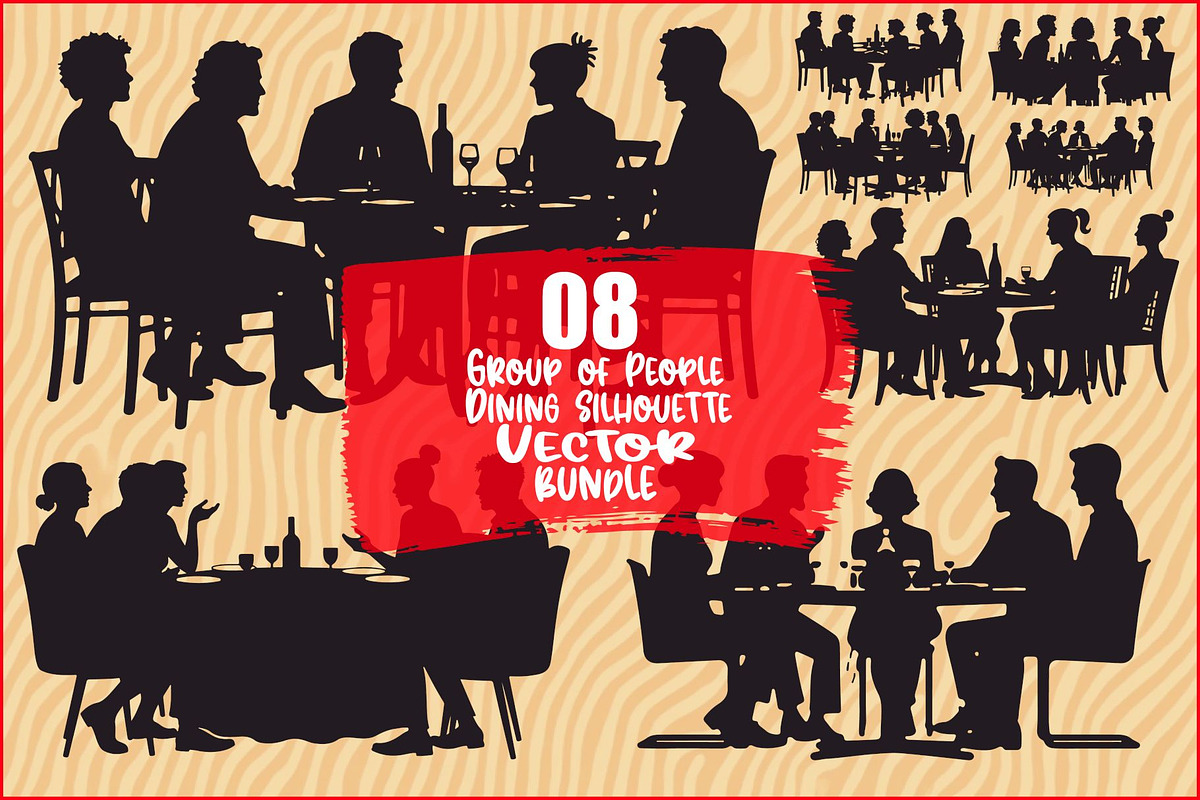 People Eating Vector Design, an Illustration by jahid234 (Photo 1 of 9)
