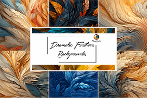 Dramatic Feathers Backgrounds