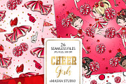 Cheerleader Repeatable Patterns, a Pattern Graphic by Masha  Studio (Thumbnail 4 of 8)