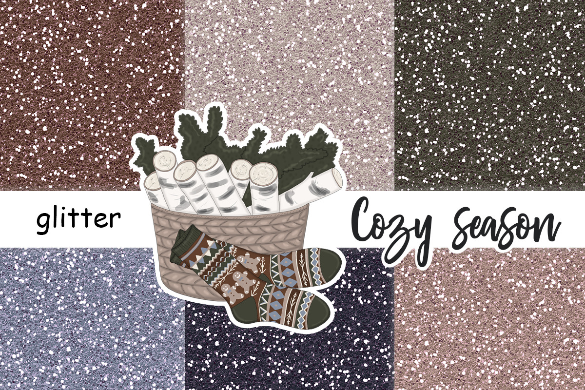 Cozy Season Glitter, a Texture Graphic by GlamArtZhanna (Photo 3 of 3)