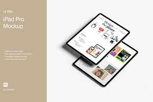 iPad Pro Mockup, an iPad Mockup by Jestdio