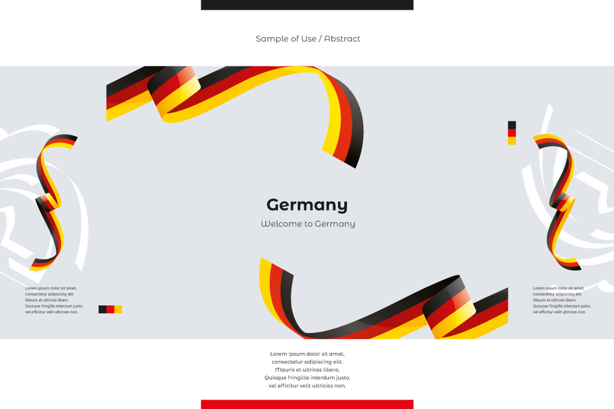Germany flag ribbon vector, a Templates & Theme by Simbos (Photo 9 of 9)