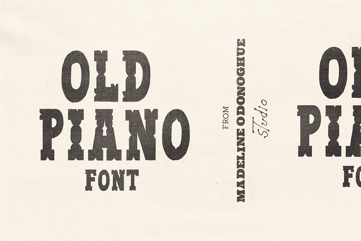 Old Piano | Hand Crafted Font, a Handwritten Font by Madeline ODonoghue Design (Photo 1 of 10)