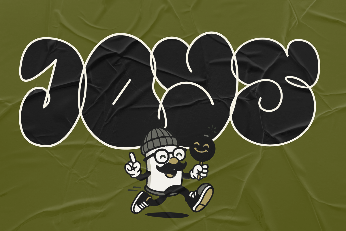 Rune - Authentic Grafity Look, a Font by Fortunes Co (Photo 3 of 8)