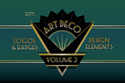Art Deco Logo Templates Vol 2, an Object Graphic by Wingsart Studio (Thumbnail 1 of 4)