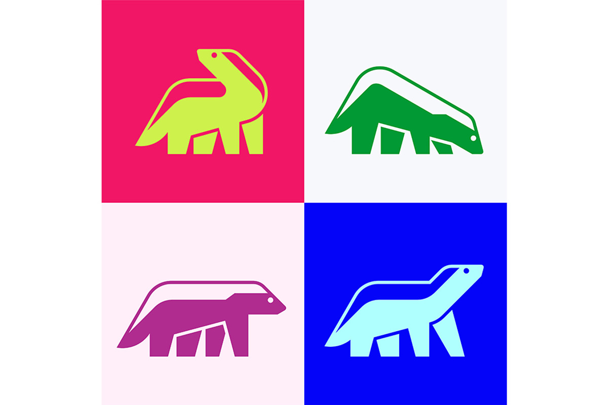 Honey Badger Logo, a Graphic by NataliiaVolyk (Photo 4 of 6)