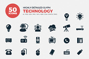 Glyph Icons Technology Set, a Solid Icon by Jumbo Icons (Thumbnail 1 of 6)