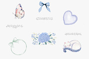 whimsical watercolor clipart set, a Decorative Illustration by Patishop Art (Thumbnail 4 of 10)