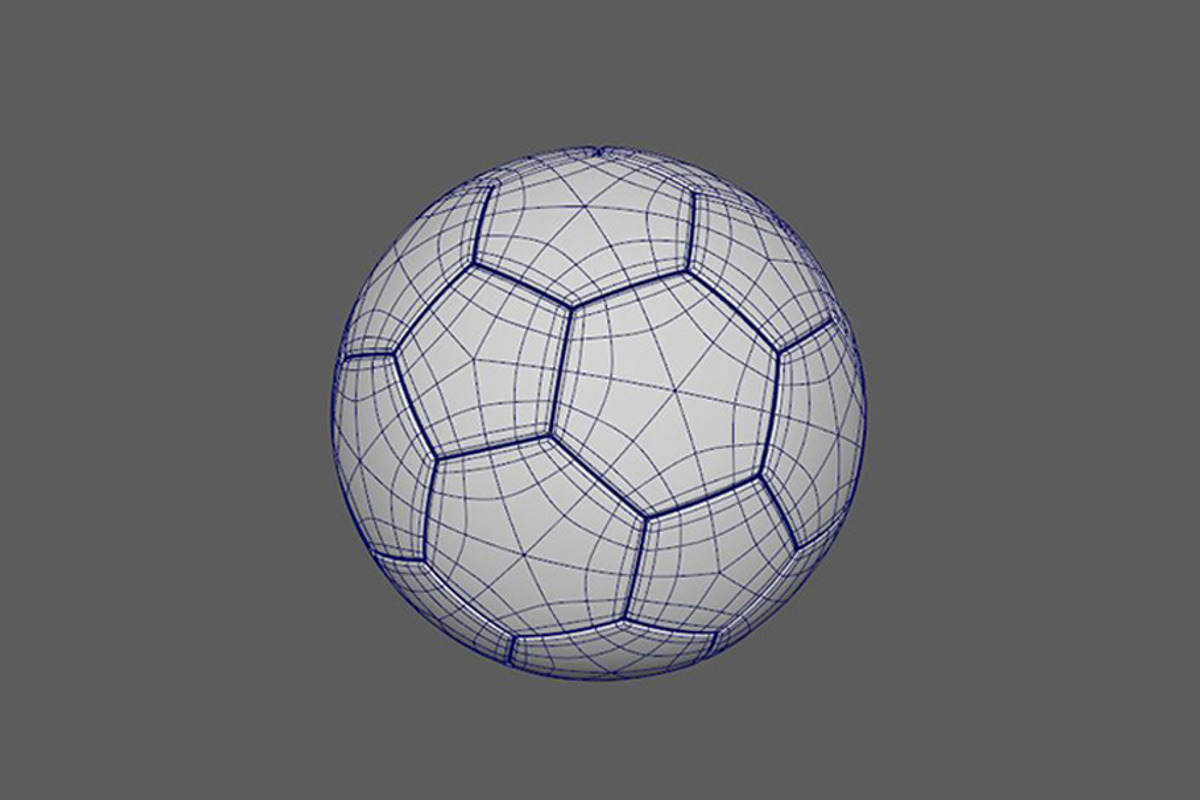 soccer ball with black lines, an Object 3D Model by CGTech (Photo 3 of 3)