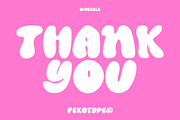 Wobbble - Bubble Display Font, a Font by Pekotype (Thumbnail 12 of 12)