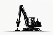 Heavy Equipment Silhouette Set, an Illustration by Designer_Momina (Thumbnail 4 of 10)