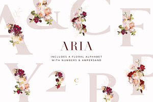 Aria - Romantic Watercolor Florals