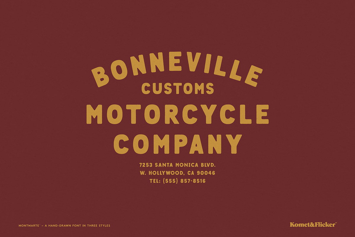 Montmartre - A Hand-drawn Font, a Sans Serif Font by Komet & Flicker (Photo 2 of 12)