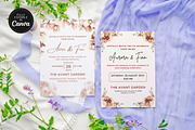 Boho Wedding Invitation Canva Temp, an Invitation Template by Snapybiz (Thumbnail 4 of 10)
