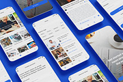 Media News & Press Blog App UI Kit, an App Template by nagaredesignstudio (Thumbnail 1 of 2)