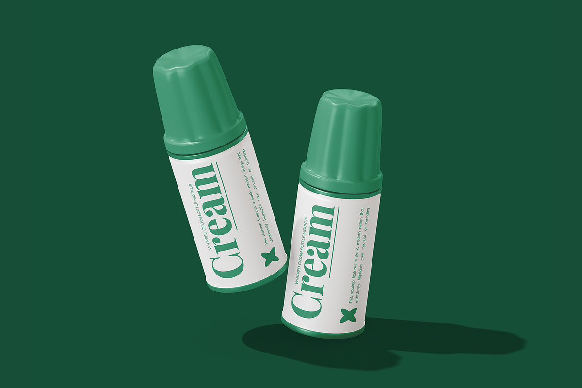 Cream Bottle Mockup, a Packaging Mockup by Unerispace (Photo 2 of 4)