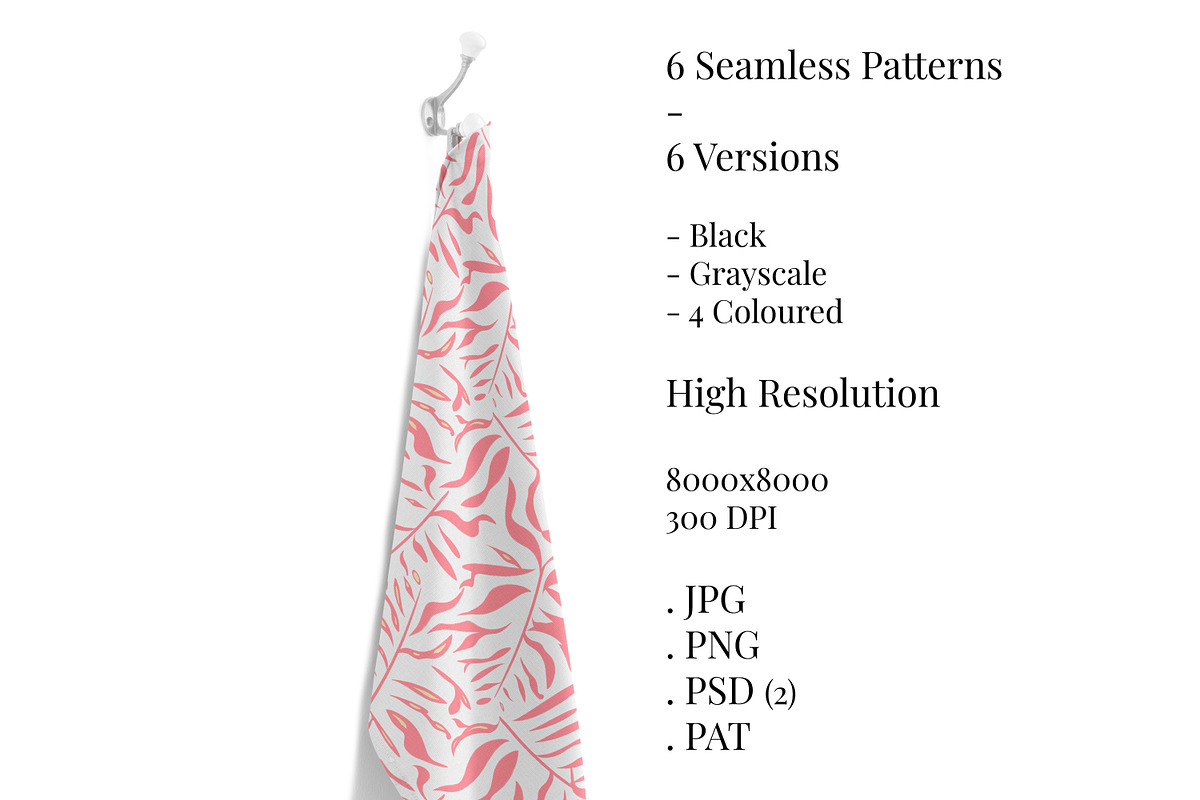 Organic Seamless Botanical Patterns, a Pattern Graphic by Declipo Patt (Photo 16 of 16)