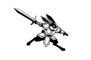 Warrior Bunny Knight Silhouette, an Illustration by jahid234 (Thumbnail 49 of 49)