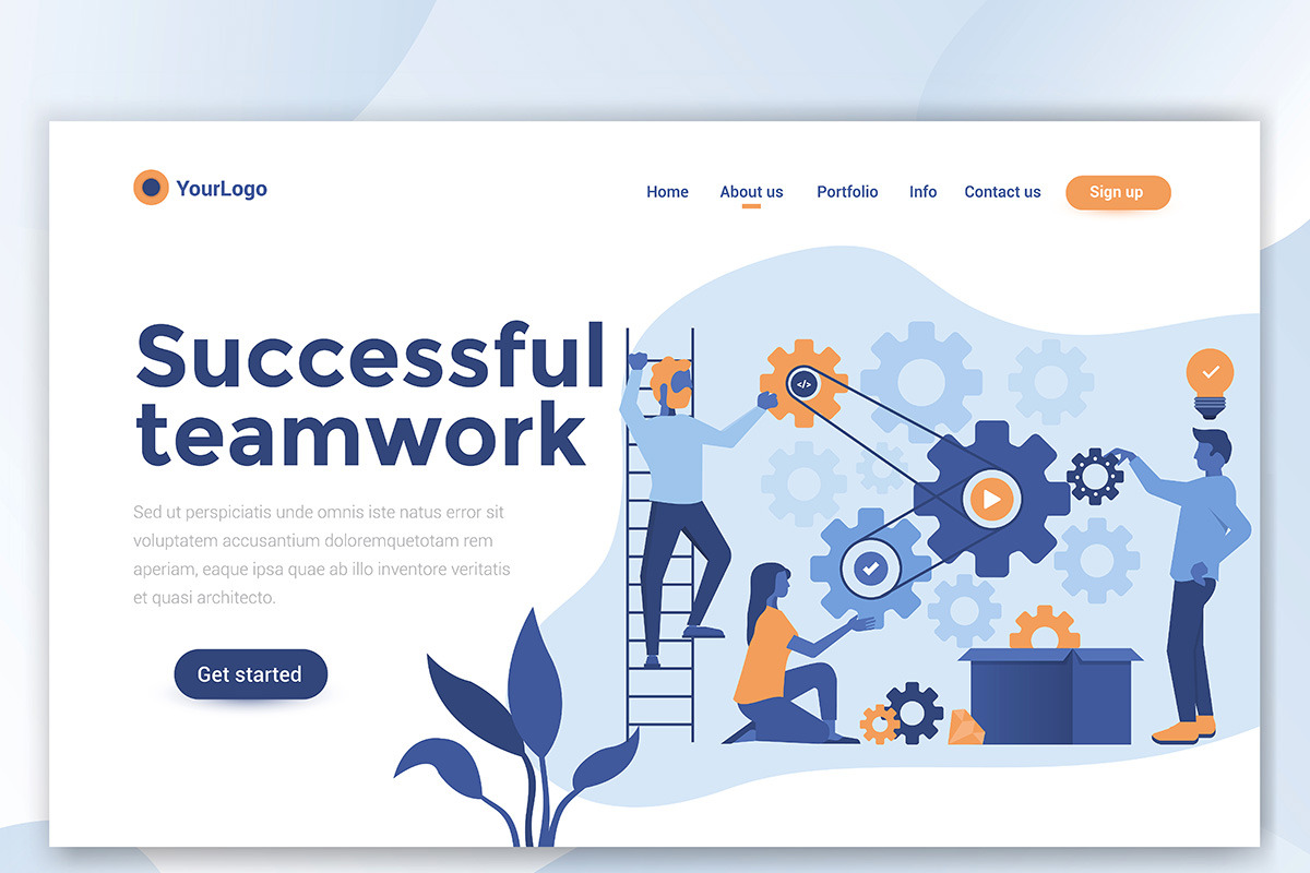 Landing page templates, an Education Illustration by Creative Graphics (Photo 11 of 12)