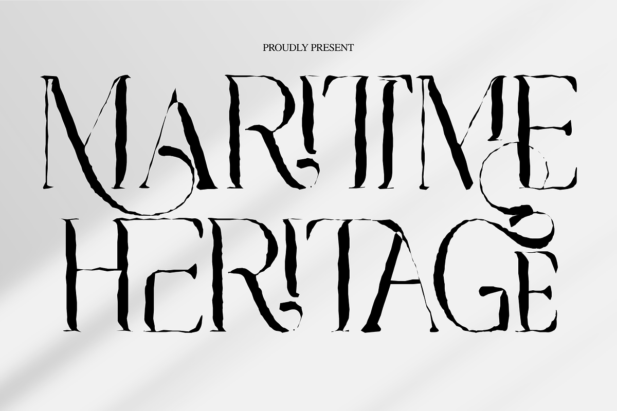 MARITIME HERITAGE - VINTAGE FONT, a Serif Font by 177Studio (Photo 1 of 8)