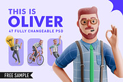 THIS IS OLIVER | 3d character set, a Technology Illustration by As Good As Possible (Thumbnail 1 of 8)